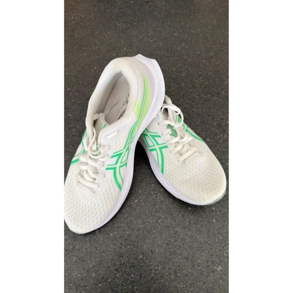 ASICS Patriot 14 Women's Running Shoes White Green Size US 9